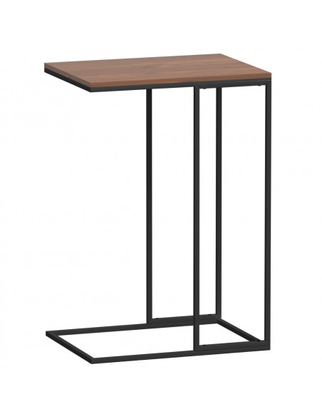 Tavolino da Salotto Nero 40x30x59 cm in Legno Multistrato
