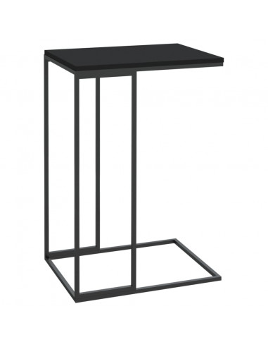 Tavolino da Salotto Nero 40x30x59 cm in Legno Multistrato