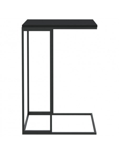 Tavolino da Salotto Nero 40x30x59 cm in Legno Multistrato