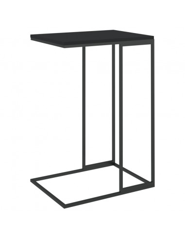 Tavolino da Salotto Nero 40x30x59 cm in Legno Multistrato