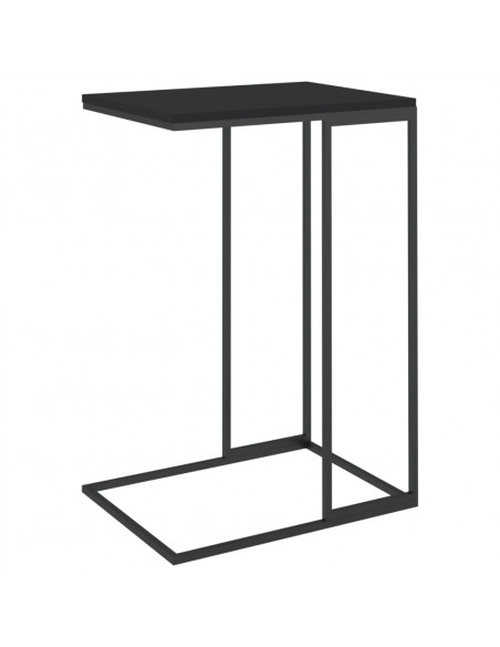 Tavolino da Salotto Nero 40x30x59 cm in Legno Multistrato