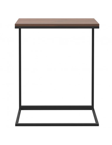 Tavolino da Salotto Nero 55x35x66 cm in Legno Multistrato