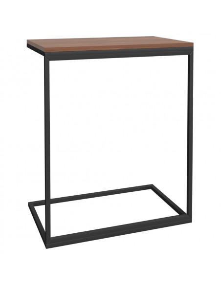 Tavolino da Salotto Nero 55x35x66 cm in Legno Multistrato
