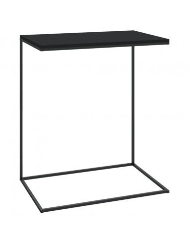 Tavolino da Salotto Nero 55x35x66 cm in Legno Multistrato