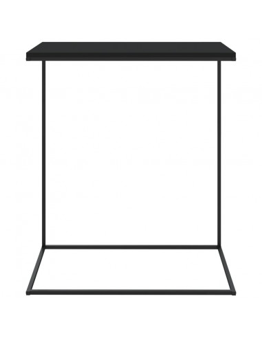 Tavolino da Salotto Nero 55x35x66 cm in Legno Multistrato