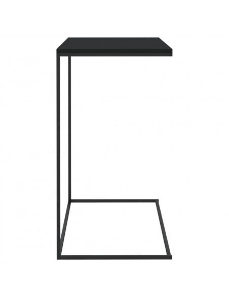 Tavolino da Salotto Nero 55x35x66 cm in Legno Multistrato