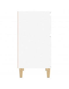Comodino Bianco 40x35x70 cm 2
