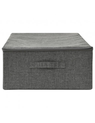 Scatola Portaoggetti in Tessuto 70x40x18 cm Antracite
