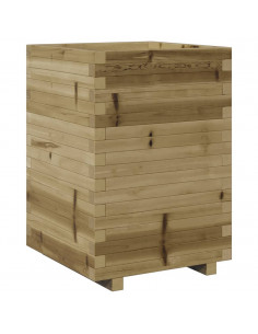 Fioriera da Giardino 50x50x72,5 cm in Legno di Pino Impregnato 2