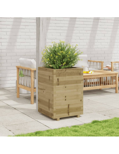 Fioriera da Giardino 50x50x72,5 cm in Legno di Pino Impregnato