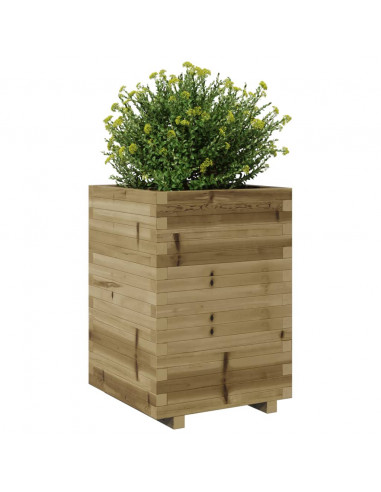 Fioriera da Giardino 50x50x72,5 cm in Legno di Pino Impregnato
