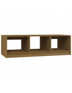 Tavolino da Salotto Miele 110x50x34 cm Legno Massello di Pino 2