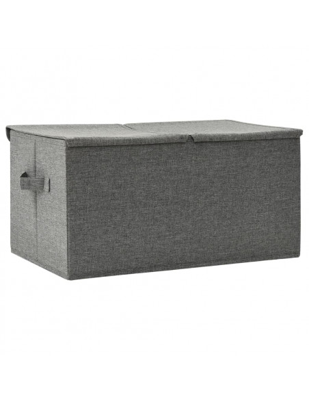 Scatola Portaoggetti in Tessuto 50x30x25 cm Antracite
