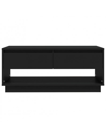 Tavolino da Salotto Nero 102,5x55x44 cm in Truciolato