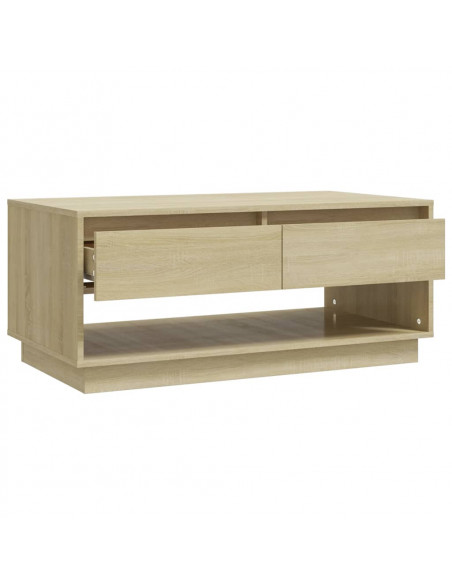 Tavolino da Salotto Rovere Sonoma 102,5x55x44 cm in Truciolato