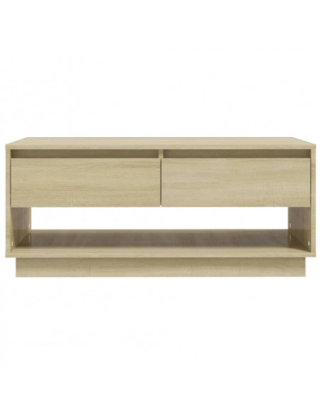 Tavolino da Salotto Rovere Sonoma 102,5x55x44 cm in Truciolato