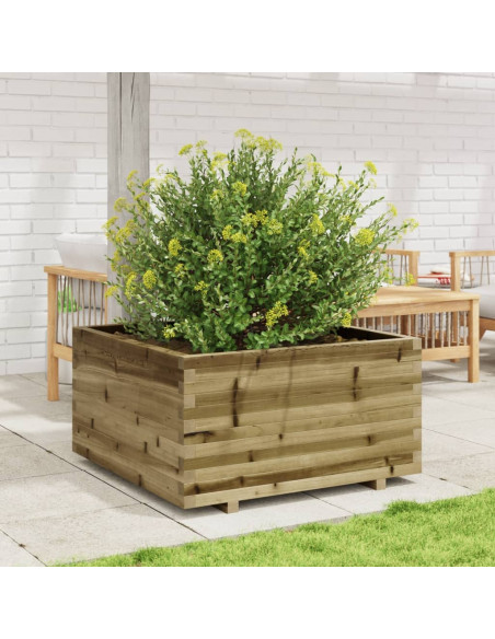 Fioriera da Giardino 90x90x49,5 cm in Legno di Pino Impregnato