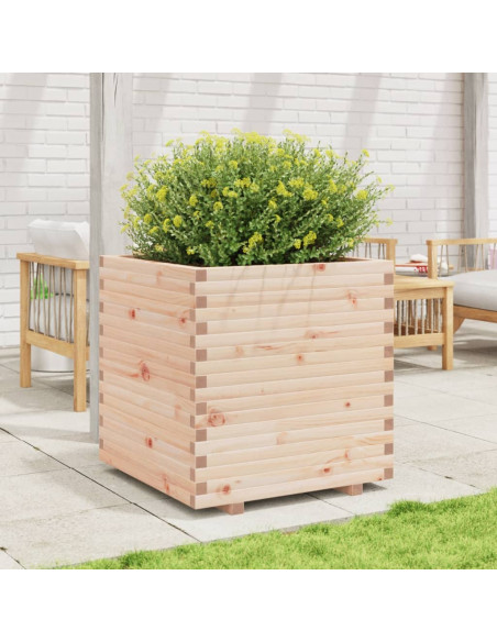 Fioriera da Giardino 70x70x72,5 cm in Legno Massello di Pino