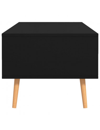 Tavolino da Salotto Nero 100x49,5x43 cm in Legno Multistrato