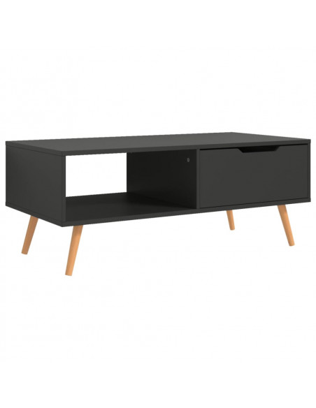 Tavolino da Salotto Grigio 100x49,5x43 cm in Legno Multistrato