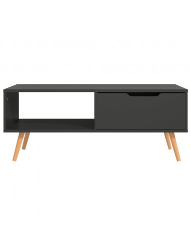 Tavolino da Salotto Grigio 100x49,5x43 cm in Legno Multistrato