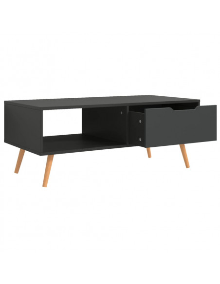 Tavolino da Salotto Grigio 100x49,5x43 cm in Legno Multistrato