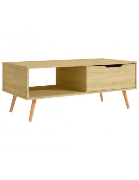 Tavolino Salotto Rovere Sonoma 100x49,5x43 cm Legno Multistrato