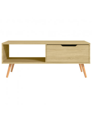 Tavolino Salotto Rovere Sonoma 100x49,5x43 cm Legno Multistrato
