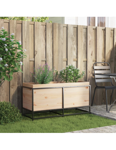 Fioriera da Giardino 100x40x50 cm in Legno Massello di Pino