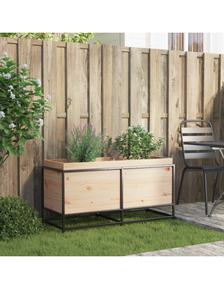 Fioriera da Giardino 100x40x50 cm in Legno Massello di Pino