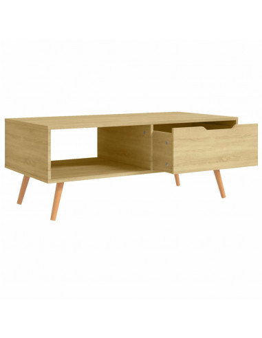Tavolino Salotto Rovere Sonoma 100x49,5x43 cm Legno Multistrato
