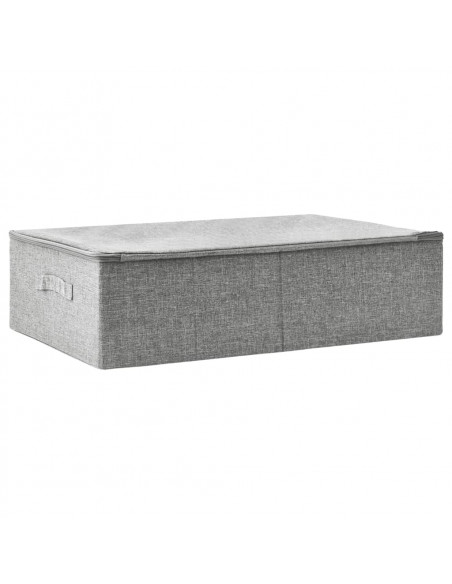 Scatola Portaoggetti in Tessuto 70x40x18 cm Grigio