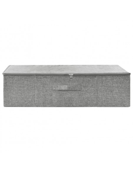 Scatola Portaoggetti in Tessuto 70x40x18 cm Grigio