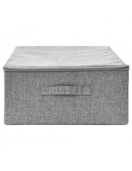 Scatola Portaoggetti in Tessuto 70x40x18 cm Grigio