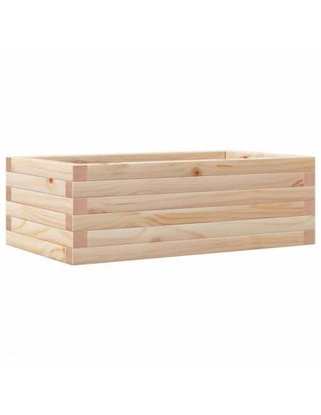 Fioriera da Giardino 70x40x23 cm in Legno Massello di Pino