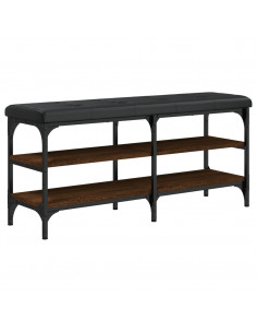 Panca Porta Scarpe Rovere Marrone 102x32x47cm Legno Multistrato 2