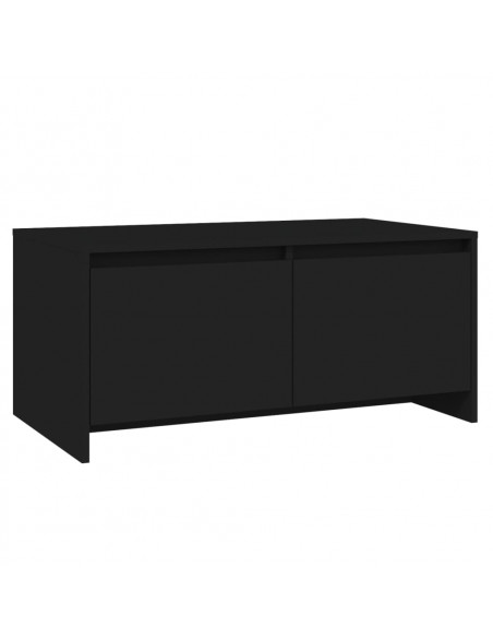 Tavolino da Salotto Nero 90x50x41,5 cm in Truciolato