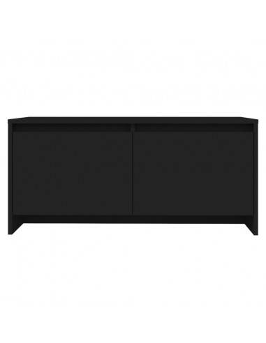 Tavolino da Salotto Nero 90x50x41,5 cm in Truciolato