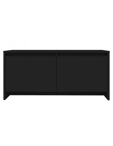 Tavolino da Salotto Nero 90x50x41,5 cm in Truciolato