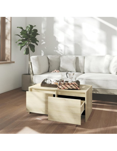 Tavolino da Salotto Rovere Sonoma 90x50x41,5 cm in Truciolato