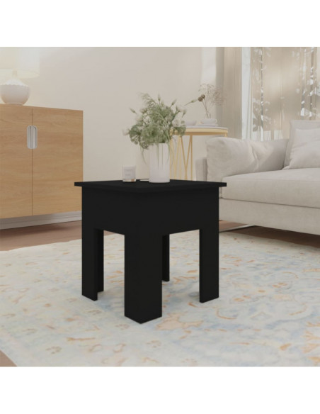 Tavolino da Salotto Nero 40x40x42 cm in Truciolato