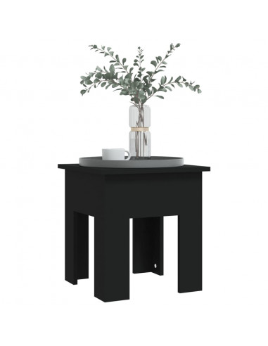 Tavolino da Salotto Nero 40x40x42 cm in Truciolato