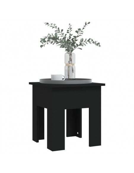 Tavolino da Salotto Nero 40x40x42 cm in Truciolato