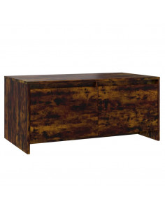 Tavolino da Salotto Rovere Fumo 90x50x41,5 cm in Truciolato 2