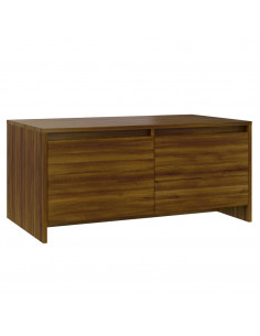Tavolino da Salotto Rovere Marrone 90x50x41,5 cm in Truciolato 2