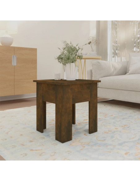 Tavolino da Salotto Rovere Fumo 40x40x42 cm in Truciolato