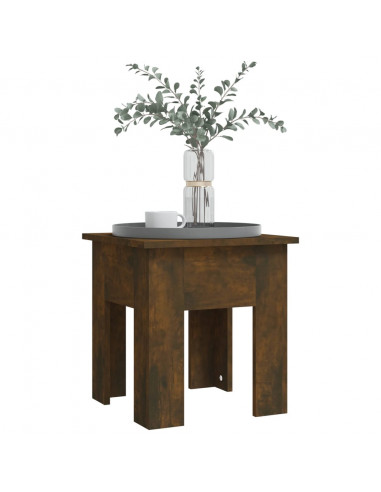 Tavolino da Salotto Rovere Fumo 40x40x42 cm in Truciolato