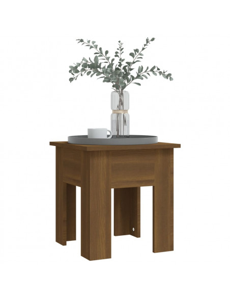 Tavolino da Salotto Rovere Marrone 40x40x42 cm in Truciolato