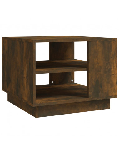 Tavolino da Salotto Rovere Fumo 55x55x43 cm in Truciolato