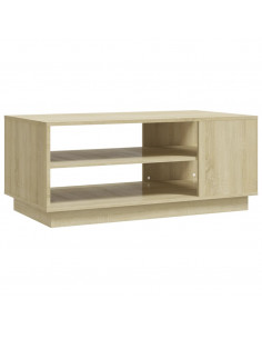 Tavolino da Salotto Rovere Sonoma 102x55x43 cm in Truciolato 2